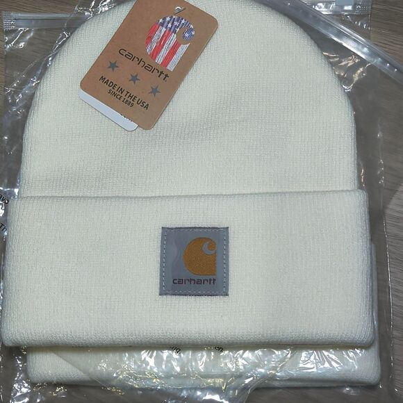 Carhartt A18 Knit Beanie – Winter White – Brand New - Picture 3 of 4
